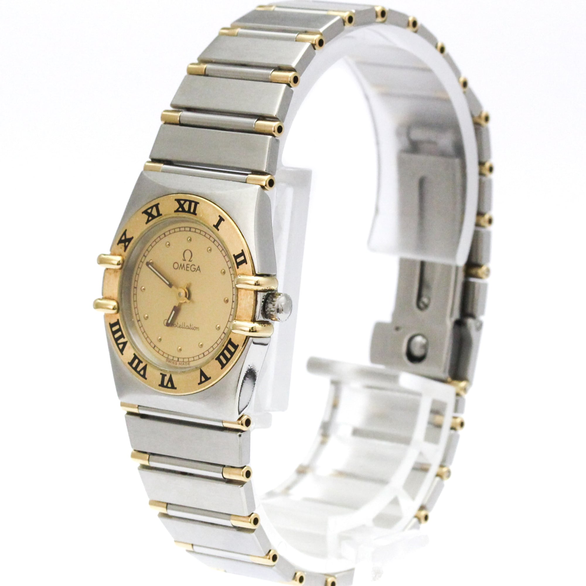 OMEGA Constellation 18K Gold Steel Ladies Watch 795.1080 Polished — Very Good