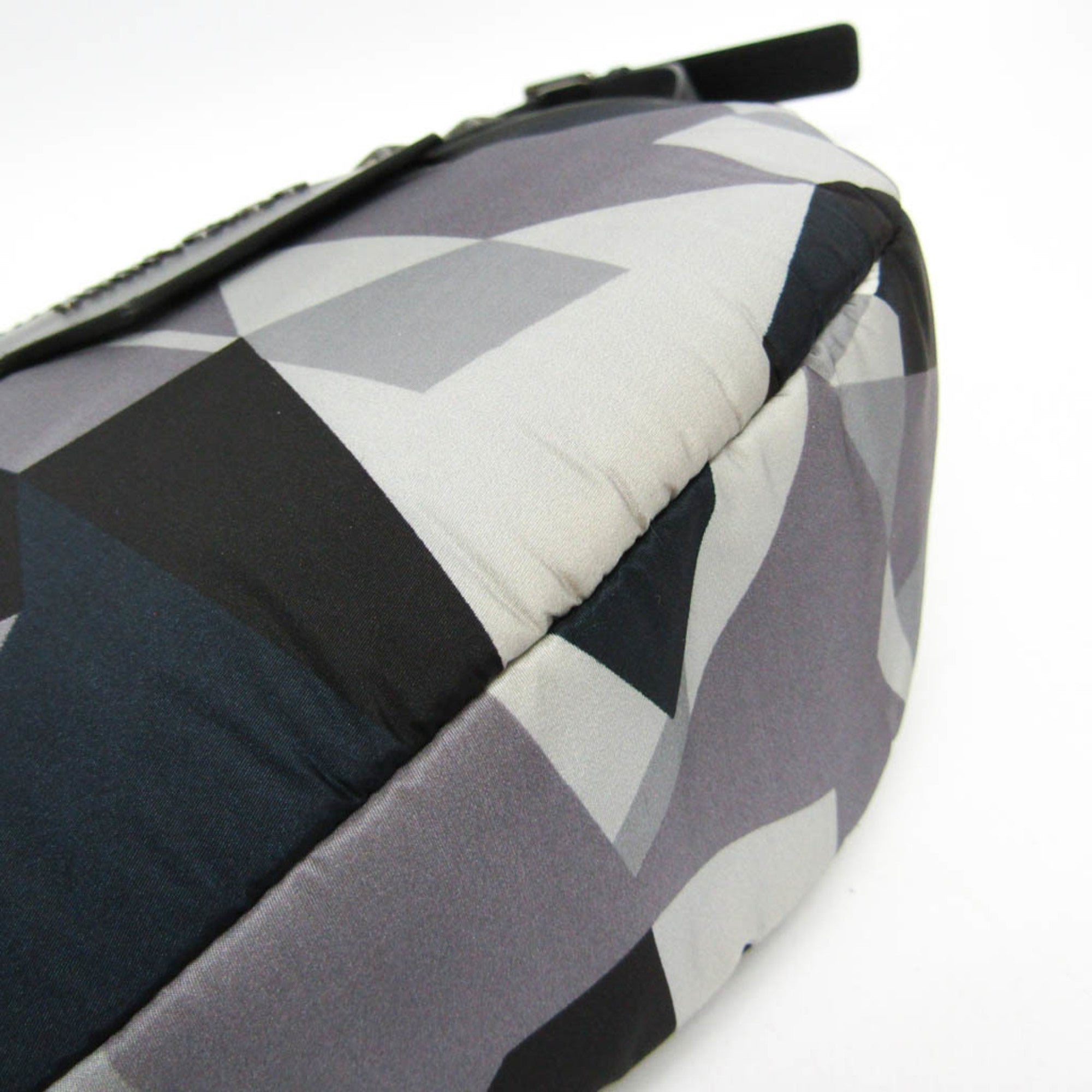 Jimmy Choo DERRY CNX Star Studs Men,Women Leather,Nylon Studded Fanny Pack,Sling Bag Black,Gray