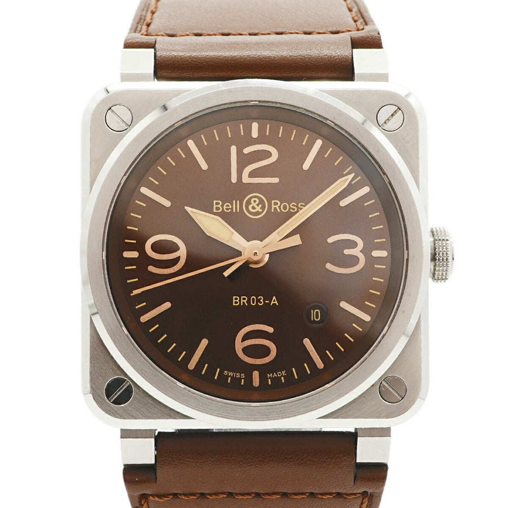 Bell & Ross BR03 Golden Heritage BR03A-GH-ST SCA Brown Dial Men's Watch — Very Good