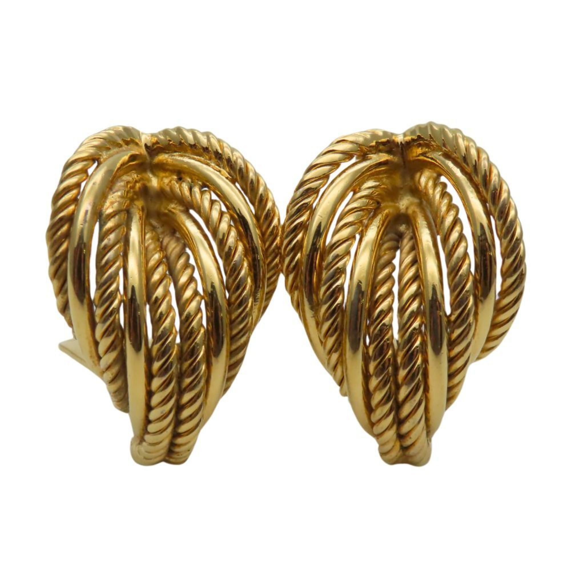 CELINE Earrings Metal Gold Plated Women's