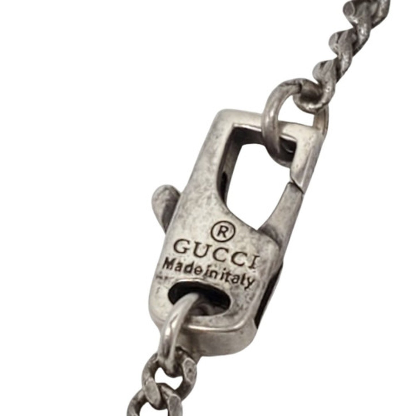 GUCCI Cutout G Necklace Sv925 Silver Men's Women's Kaizuka Store IT4QCLVJUZET RK2005D