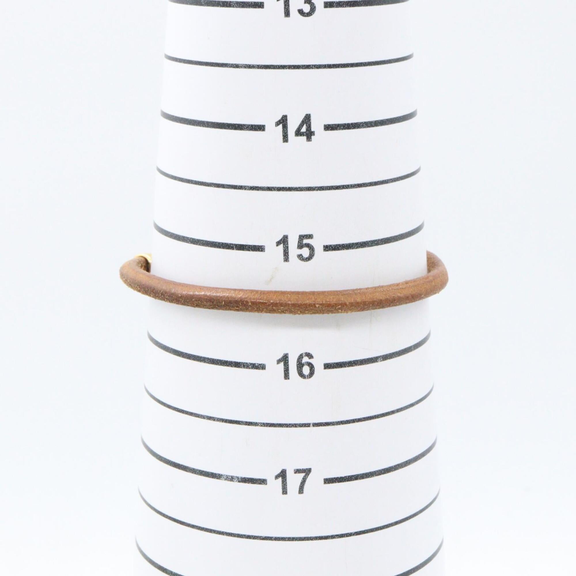 Hermes Jumbo Bracelet, Gold Plated Leather Women's, Gold/Brown Tones — Like New