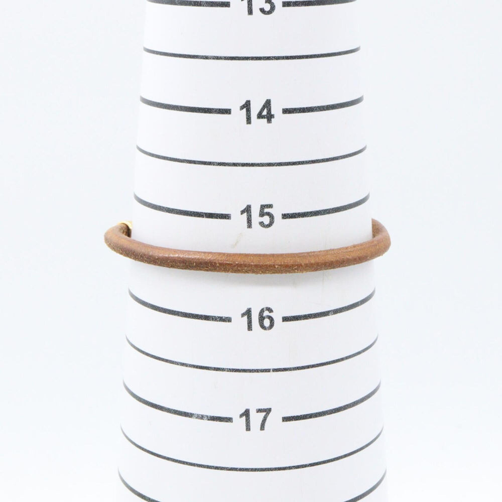 Hermes Jumbo Bracelet, Gold Plated Leather Women's, Gold/Brown Tones — Like New