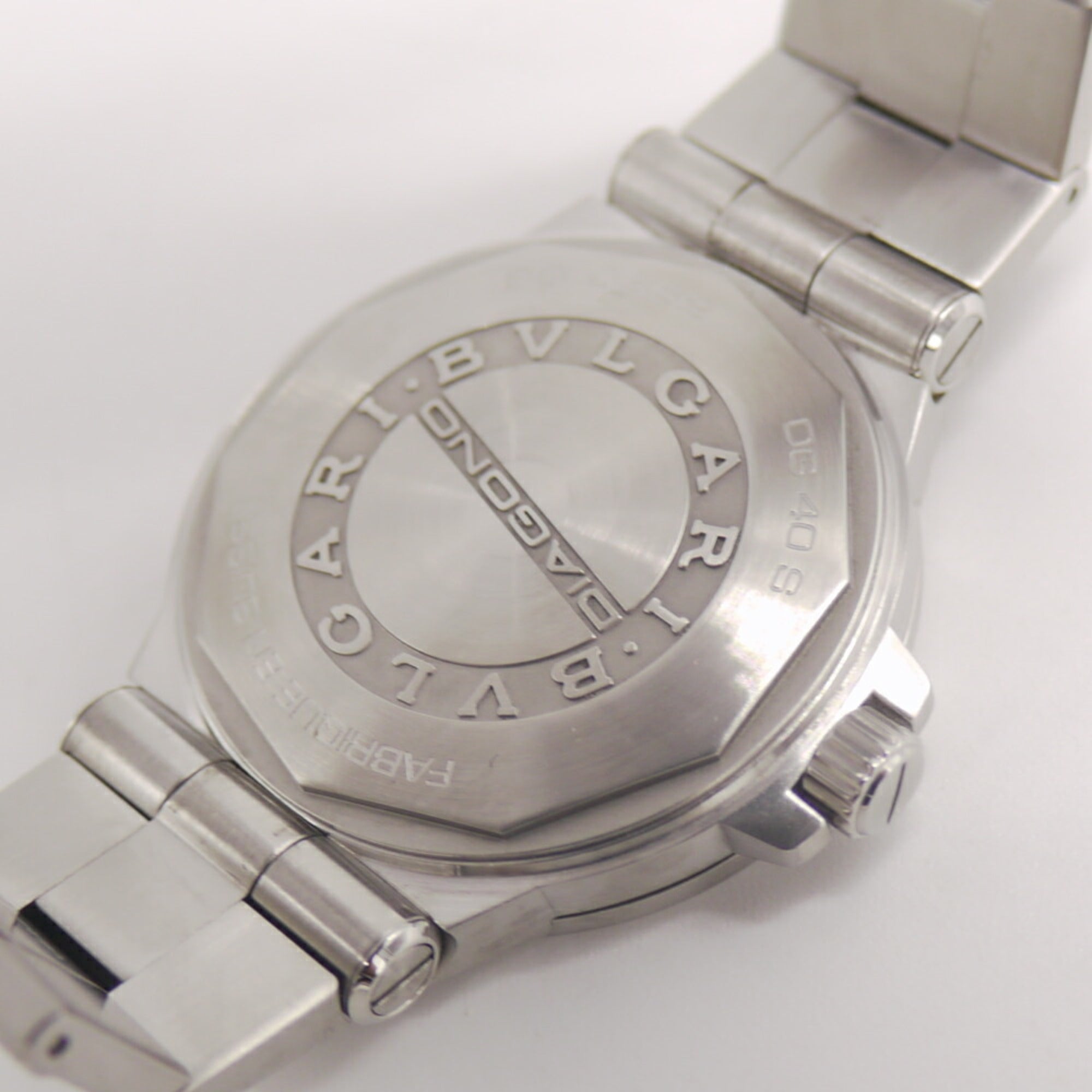 BVLGARI Diagono Date DG40S Automatic Black Dial Watch — Good