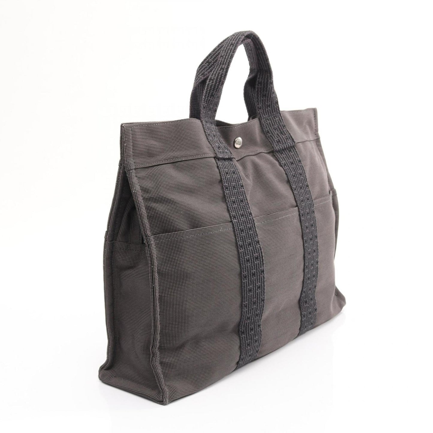 Hermes Hermès Air Line MM Tote Bag, Canvas/Nylon Canvas, Men's/Women's, Gray