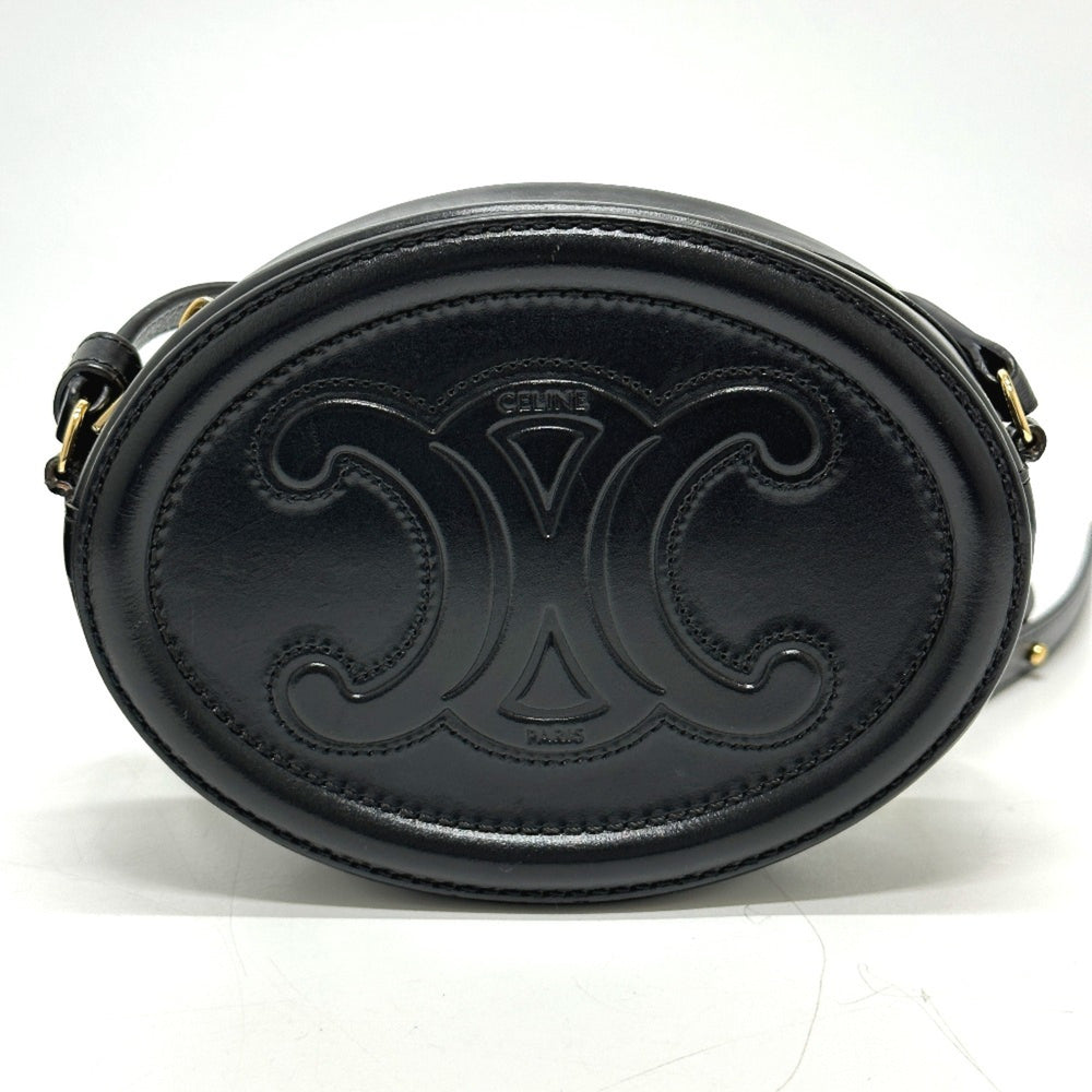 CELINE Triomphe crossbody bag Shoulder Bag Black — Like New
