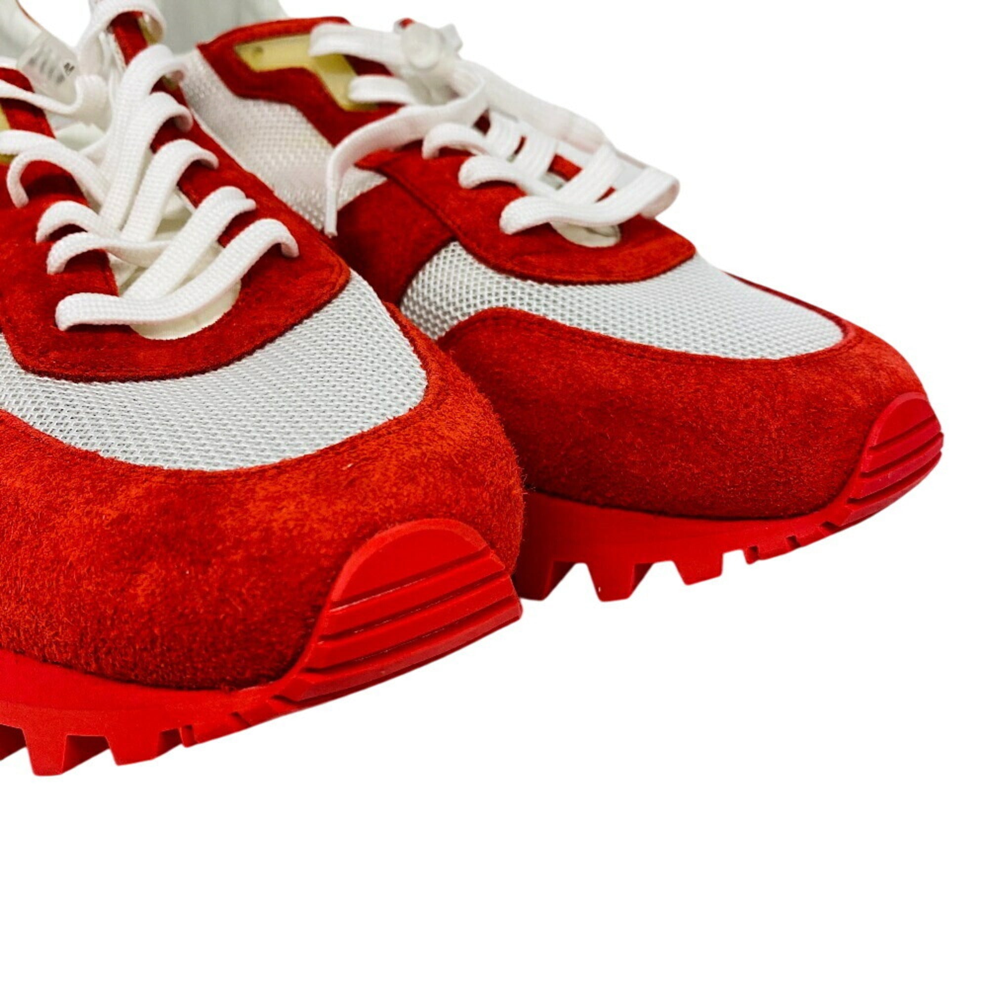 LOUIS VUITTON Louis Vuitton 30 V Runner Line LV Sneakers Red