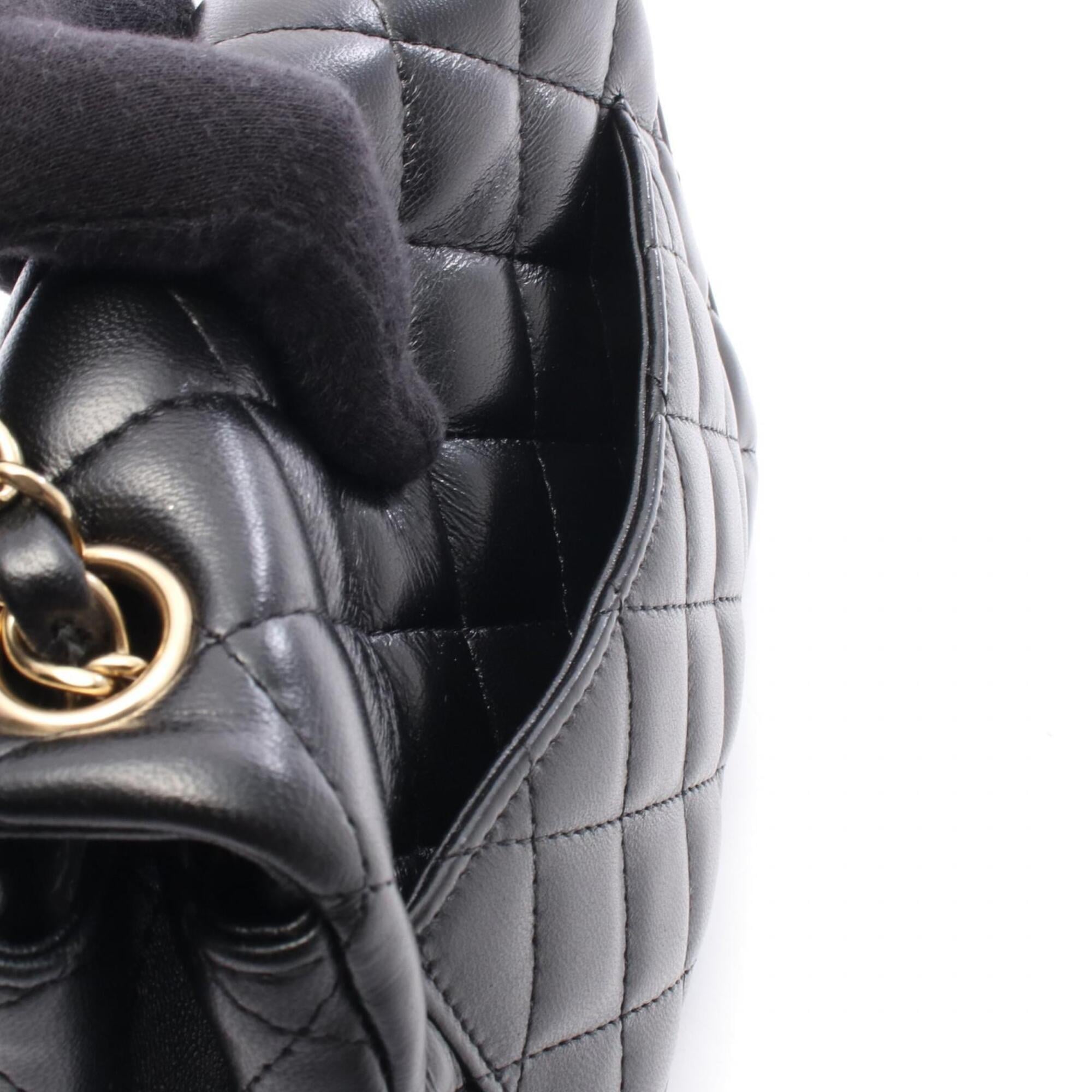 Chanel Mini Matelassé Shoulder Bag/Handbag, Lambskin Leather, Women's, Black (A35200) — New - Store Return