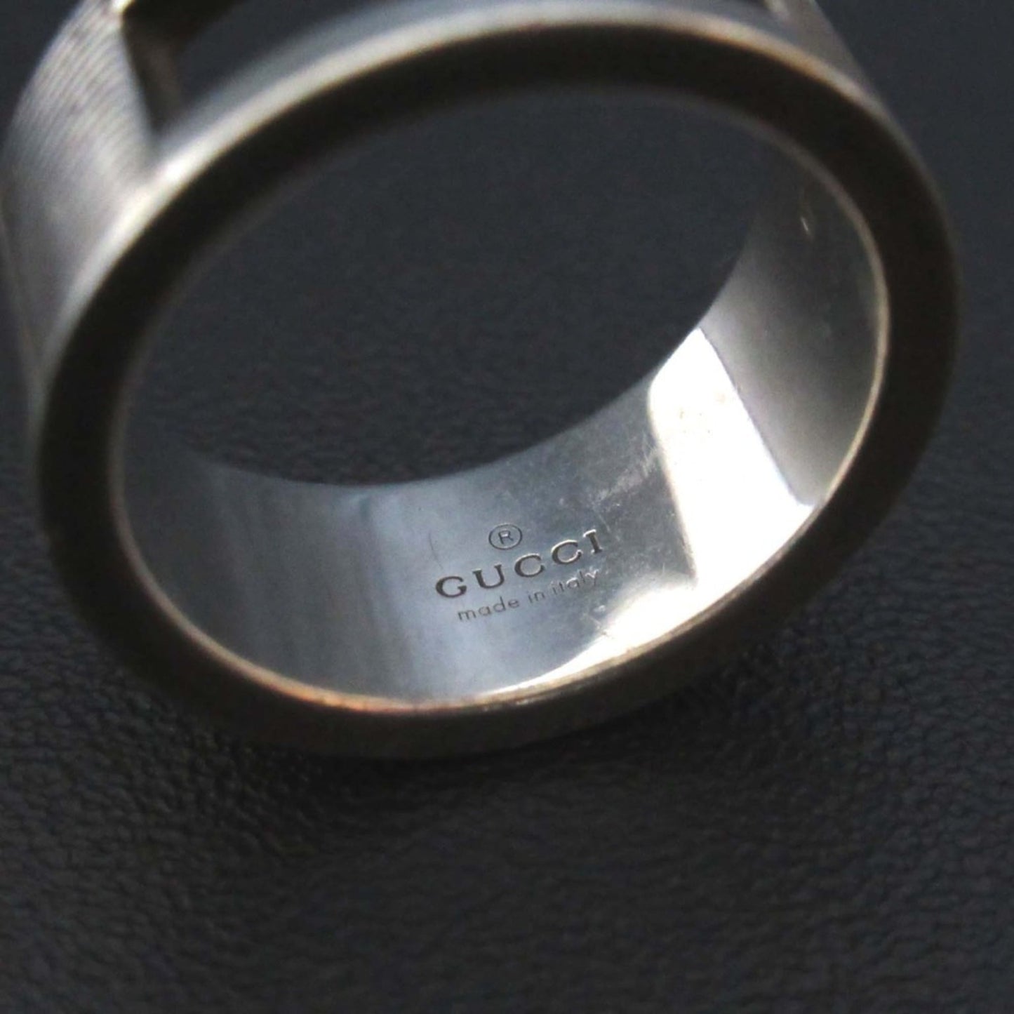 GUCCI Branded G Cutout Ring in Ag925 Silver for Women