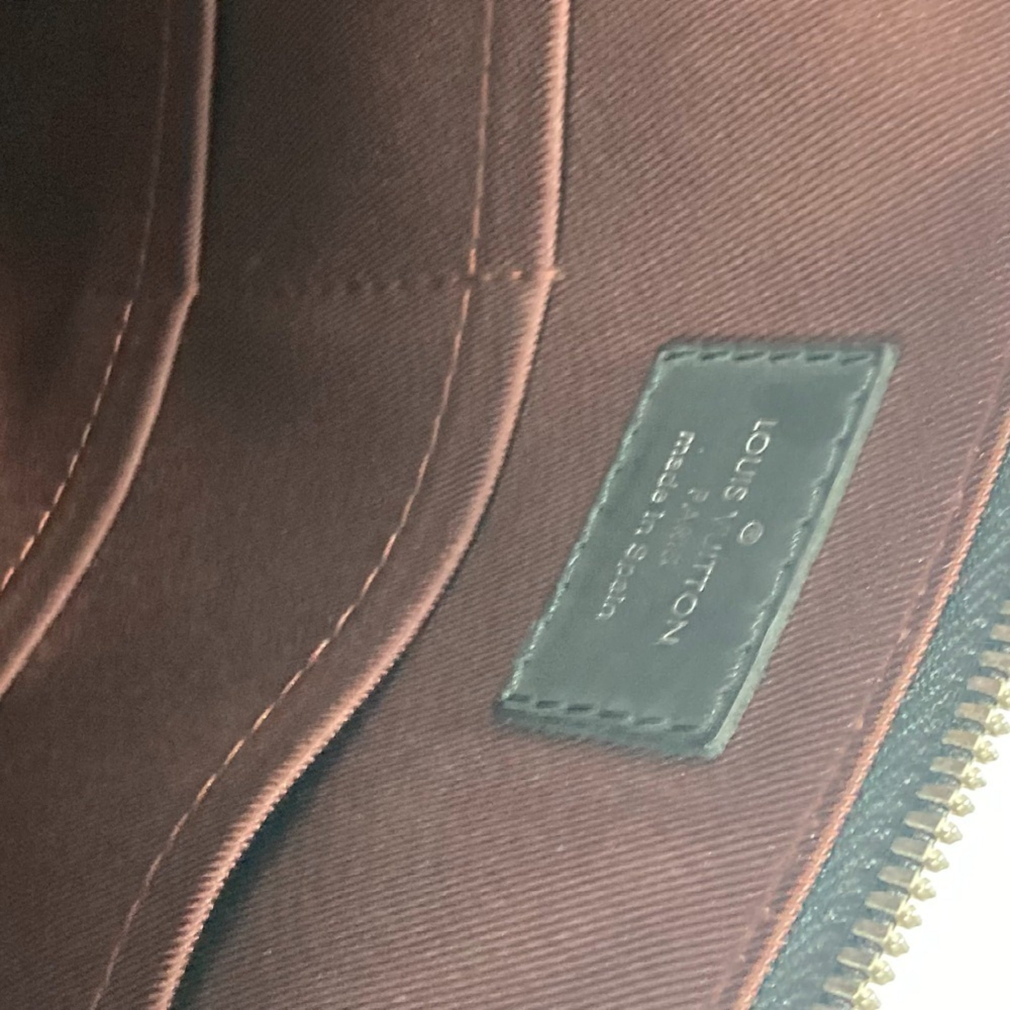 LOUIS VUITTON M54019 Monogram Macassar Porte Document Jour PDJ Bag Shoulder Tote Handbag Canvas Men's Brown G-241125-30 — Like New