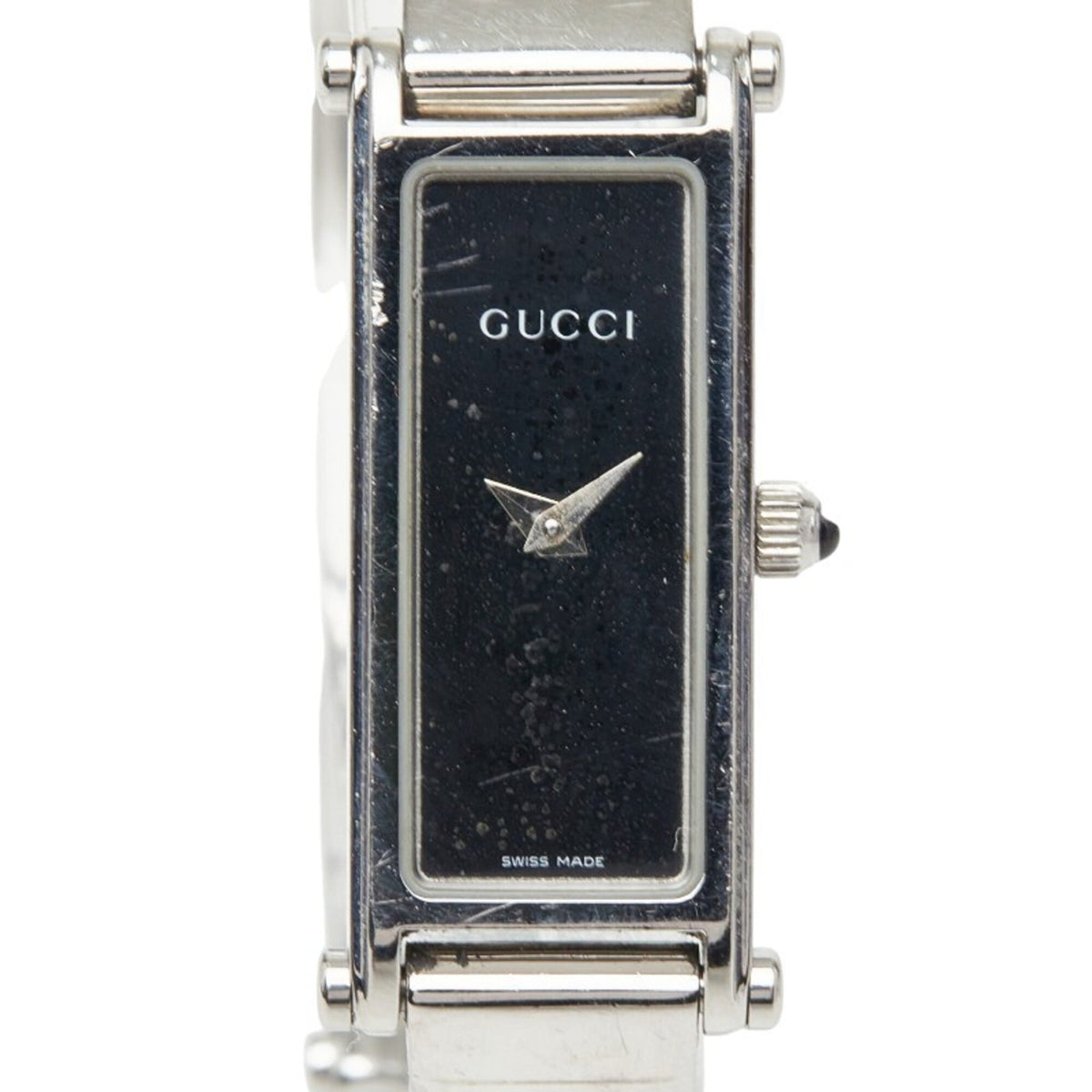 Gucci Bangle Watch 1500L Quartz Black Dial Stainless Steel Women's GUCCI — Good