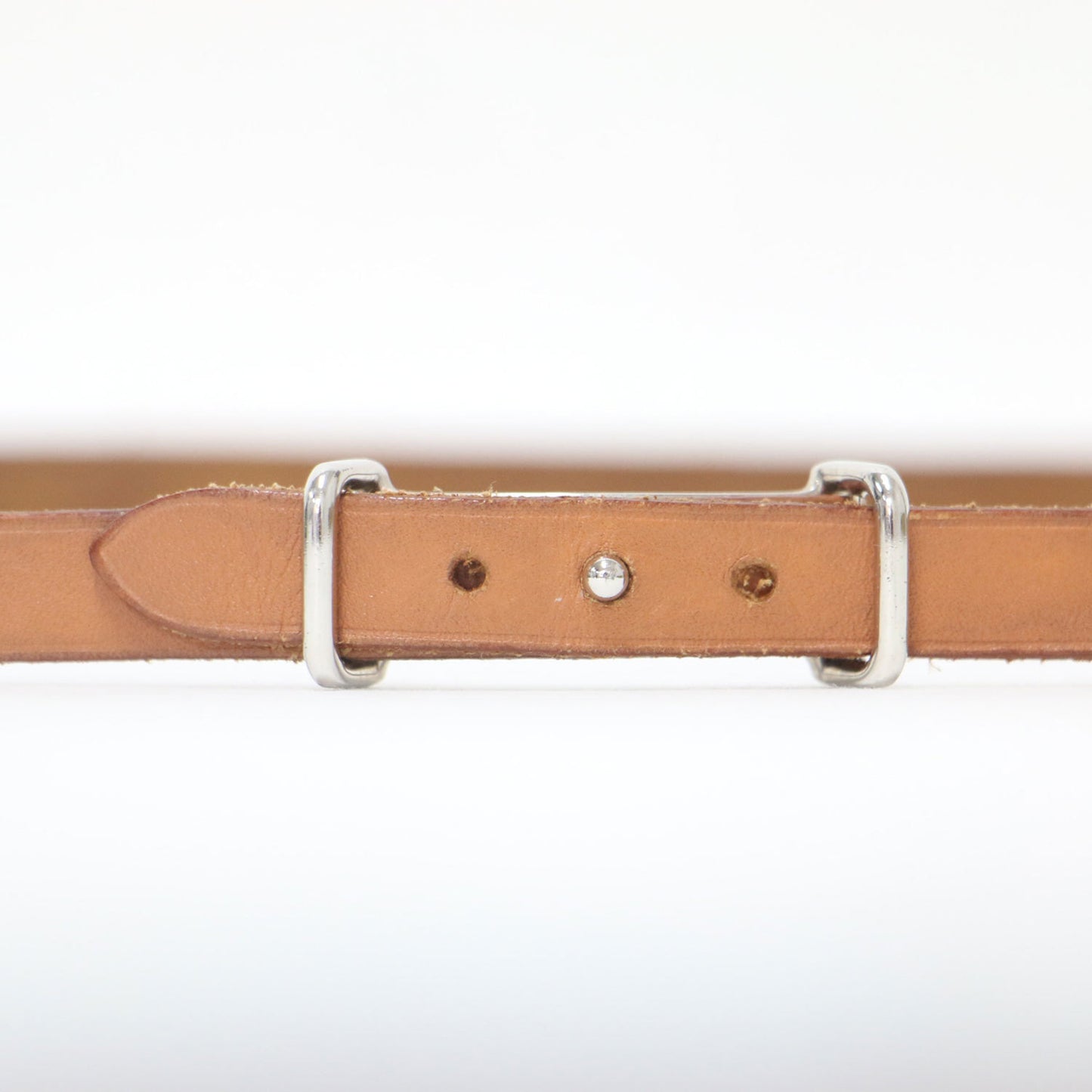 HERMES Hermes API2 Leather Belt Bracelet Bangle Brown Luxury