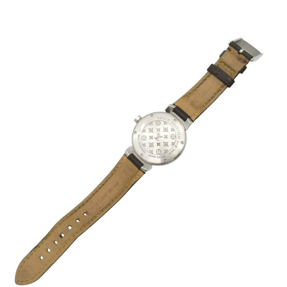 Louis Vuitton Tambour Q1311 Quartz Watch SS/Leather Brown LV 1419LOUIS VUITTON Women's — Fair