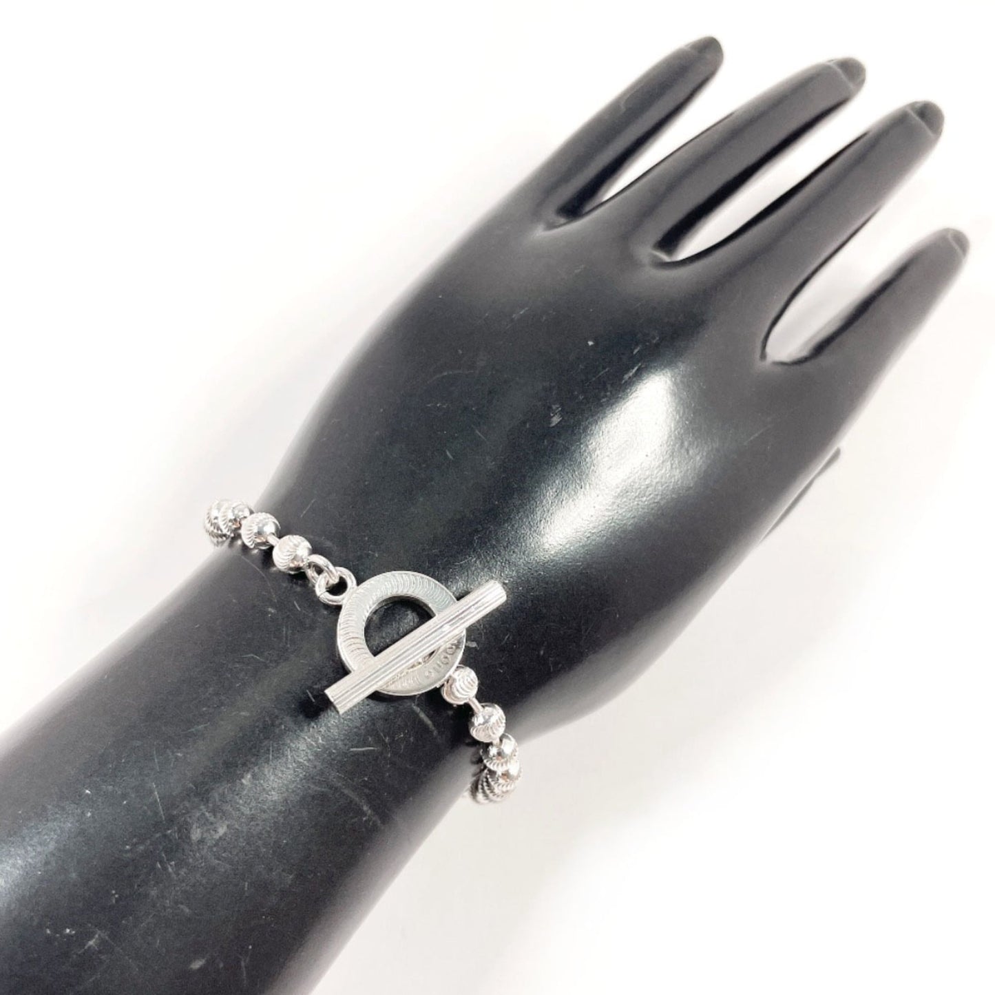 GUCCI Gucci Ball Chain Bracelet, 925 Sterling Silver, Unisex