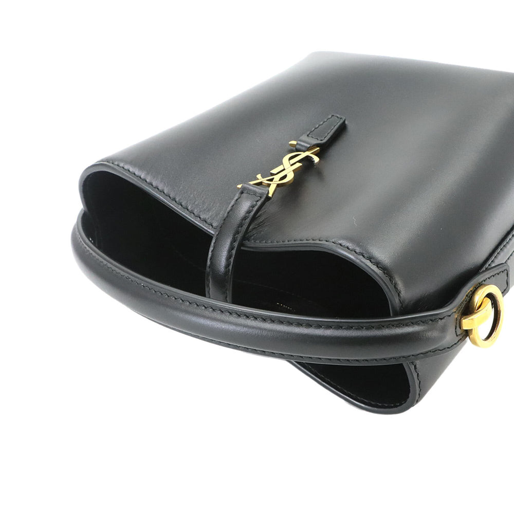 Saint Laurent LE37 Mini 2-way Shoulder/Handbag, Leather, Black, Gold Hardware, 765870 — New - Store Return