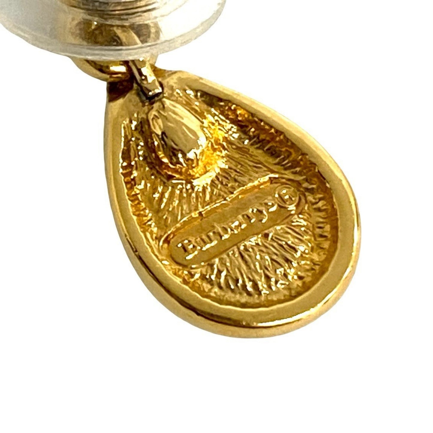 Burberry's Nova Check earrings, women's, yellow, 52655