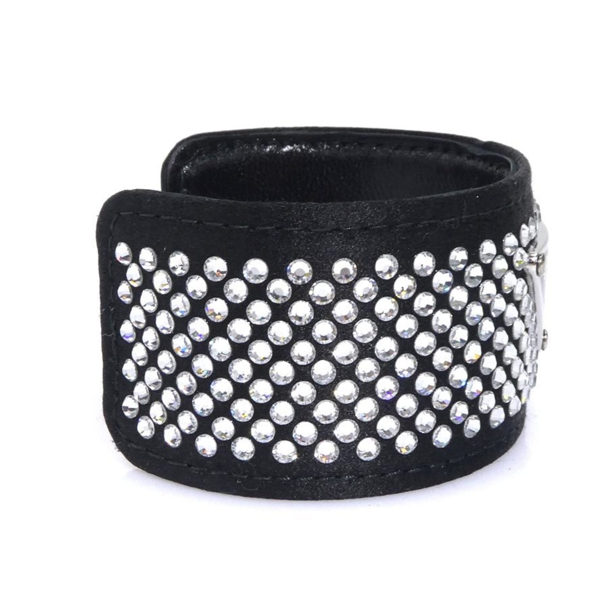 Prada Bangle Satin/Rhinestone Black Women's h31790g