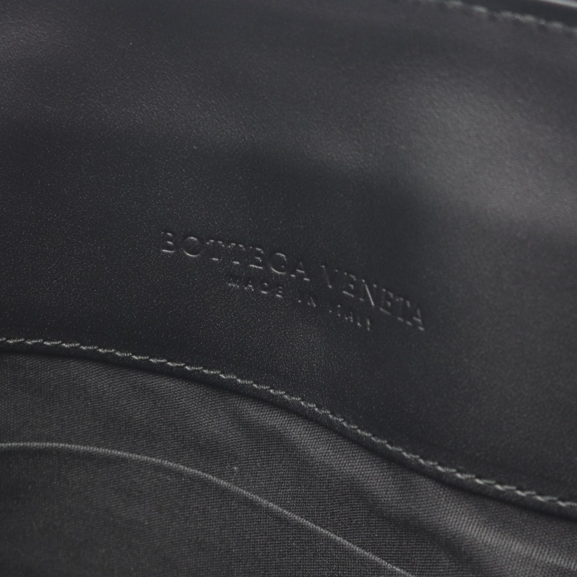 Bottega Veneta Intrecciato Leather Second Bag/Clutch Bag, Men's, Black