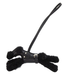 Hermes Badi So Black Mouton Agneau Milo B Stamp (2023) Accessory Bag Charm 0278 HERMES — New - Store Return