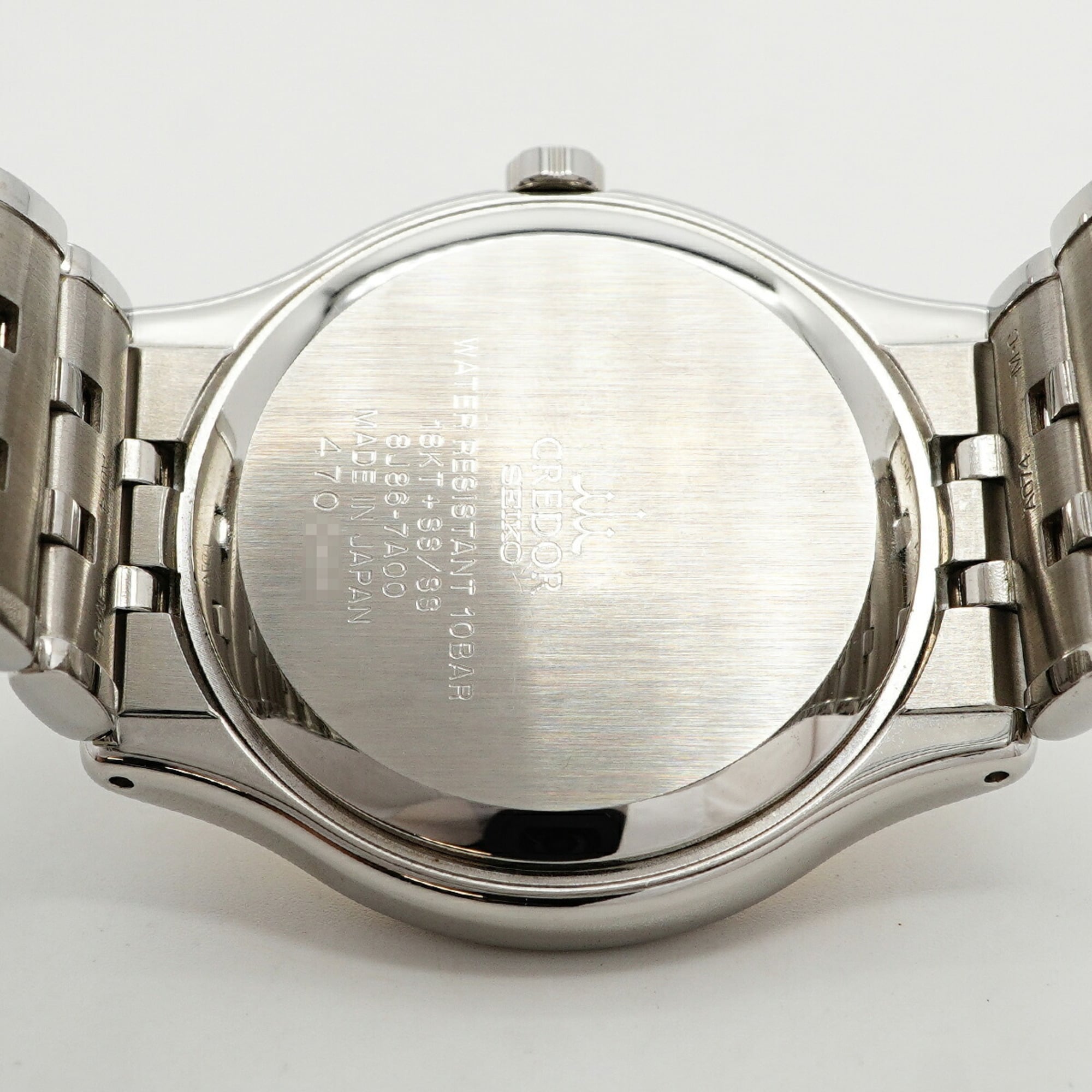 Seiko Credor GCAZ010 8J86-7A00 Silver Dial Men's Watch — Good