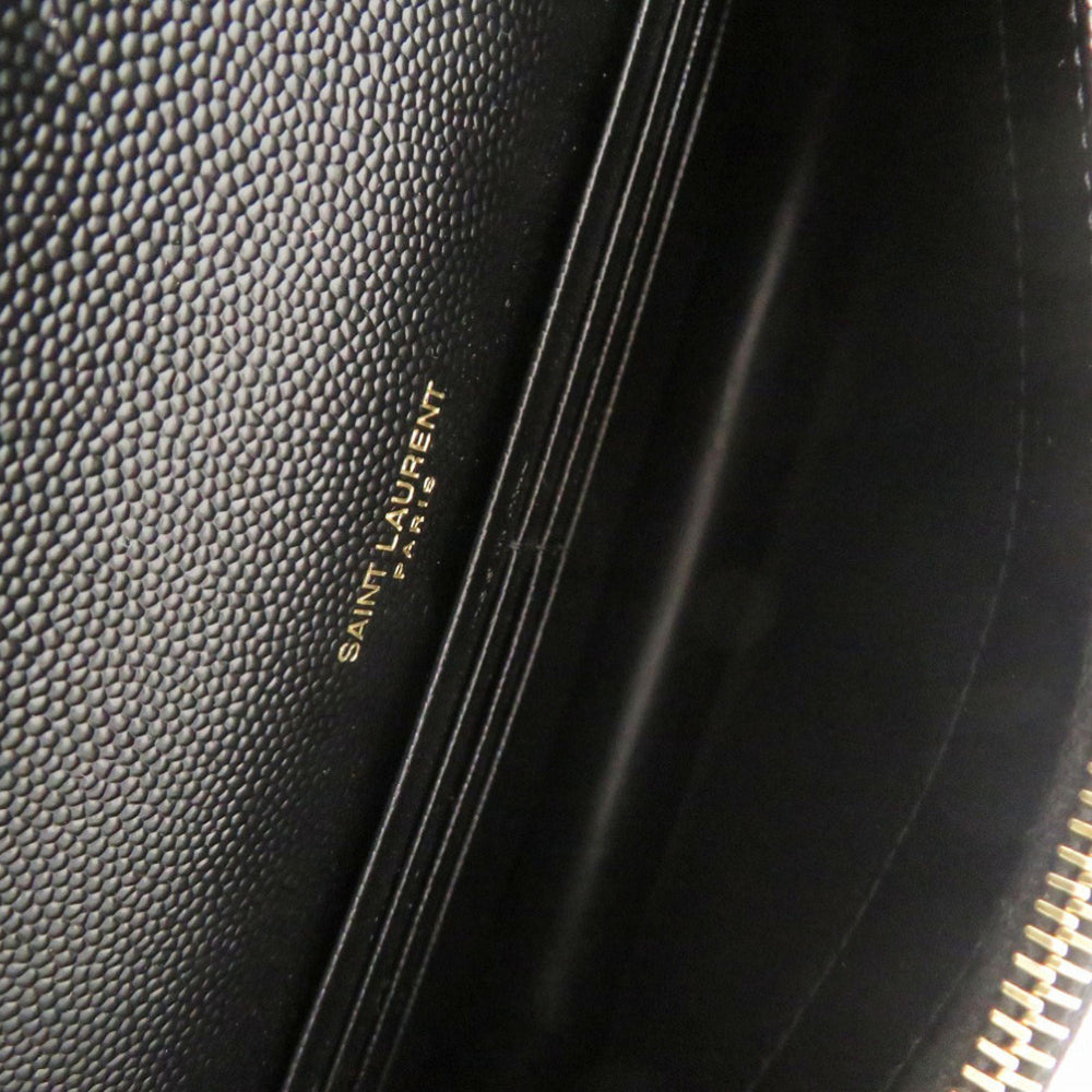 Yves Saint Laurent Like new Saint Laurent Paris Cassandra Envelope Wallet with Chain 742920, black leather chain shoulder bag, 1490 — Like New