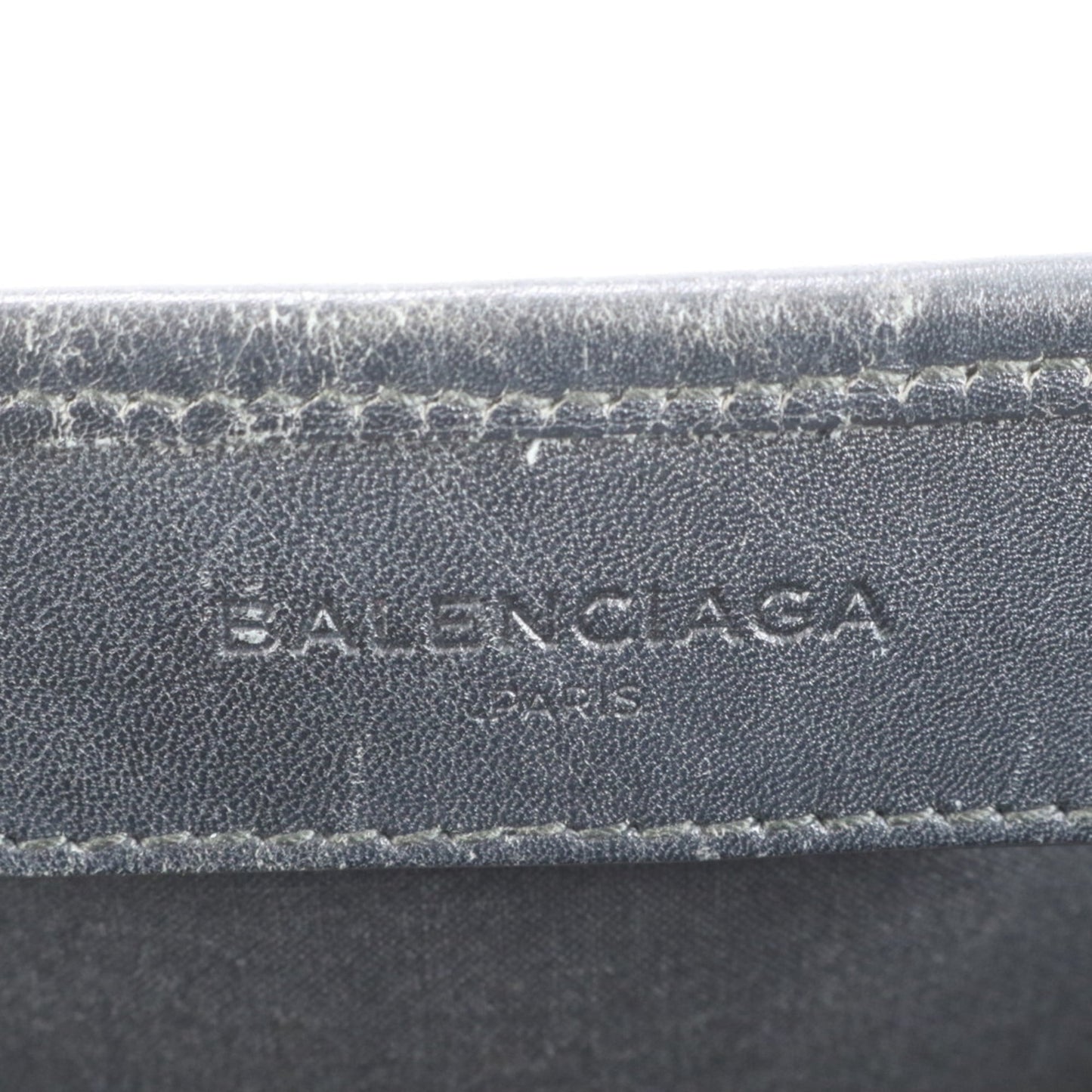 Balenciaga Navy Cabas Leather Tote Bag with Pouch, 339933, Shoulder/Handbag, Women's