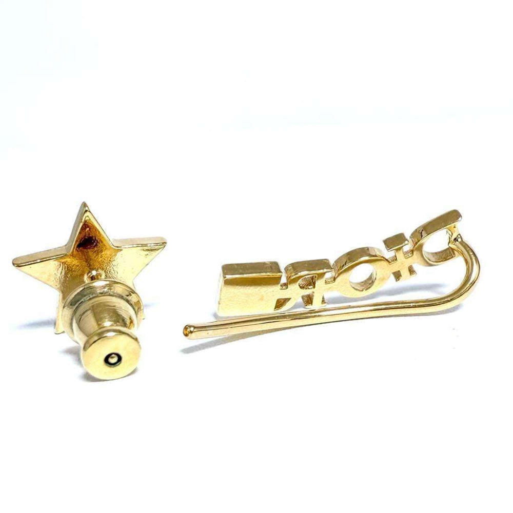 Christian Dior Dior Asymmetric Revolution Earrings Star — Like New