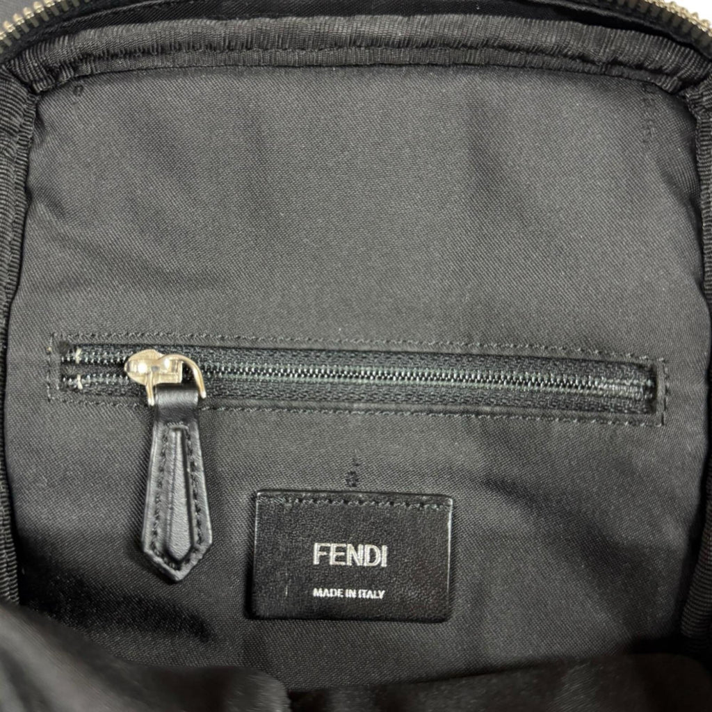 Pre-owned Fendi Bag Bugs Body Bag, Leather 7VZ033 A2FT Black, Men's