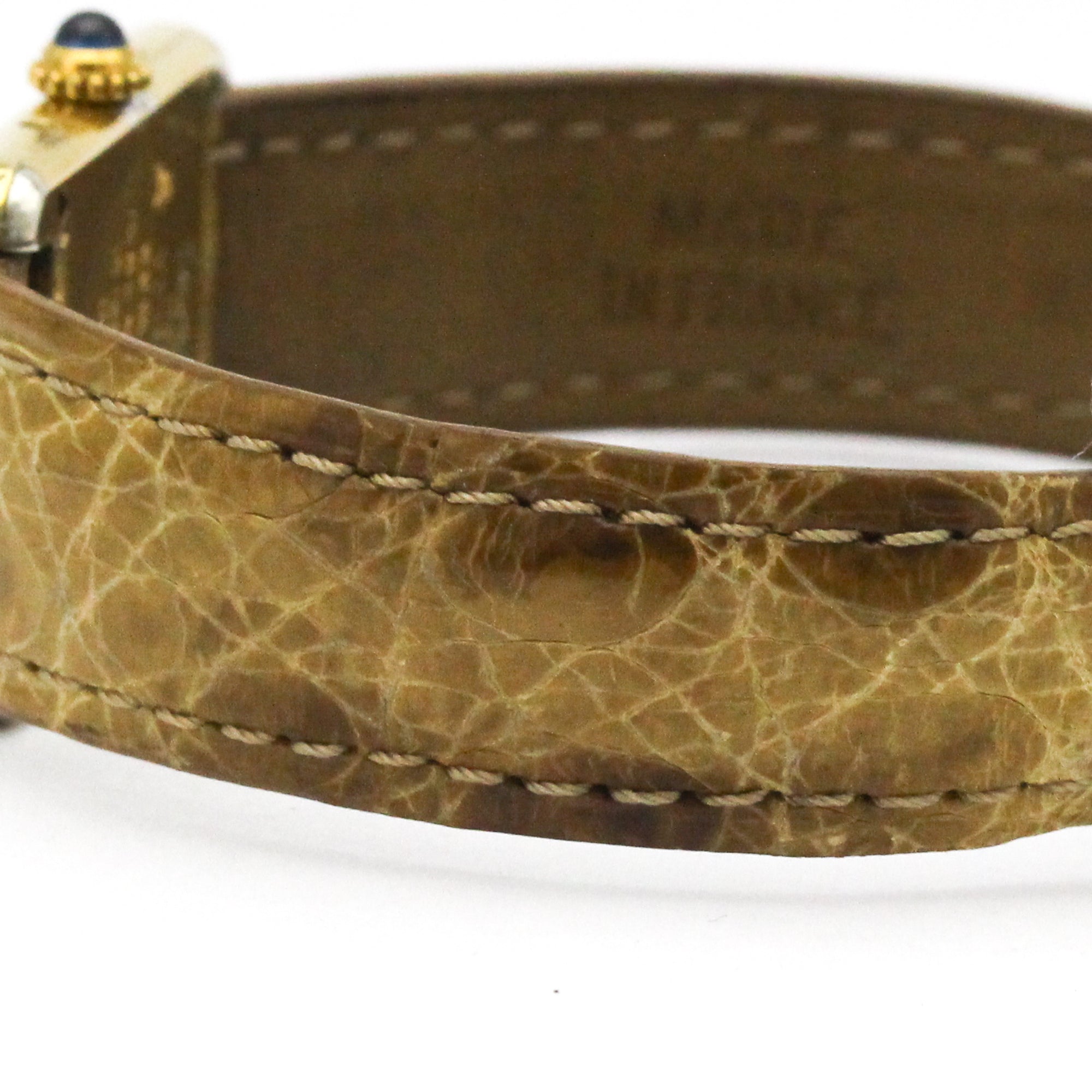 CARTIER Must Tank Vermeil Gold Plated Quartz Ladies Watch 5057001 — Good