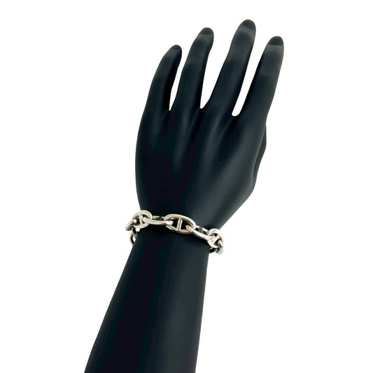 HERMES Chaine d'Ancre GM 11-link Sterling Silver 925 Chain Bracelet/Bangle, Silver, 80784