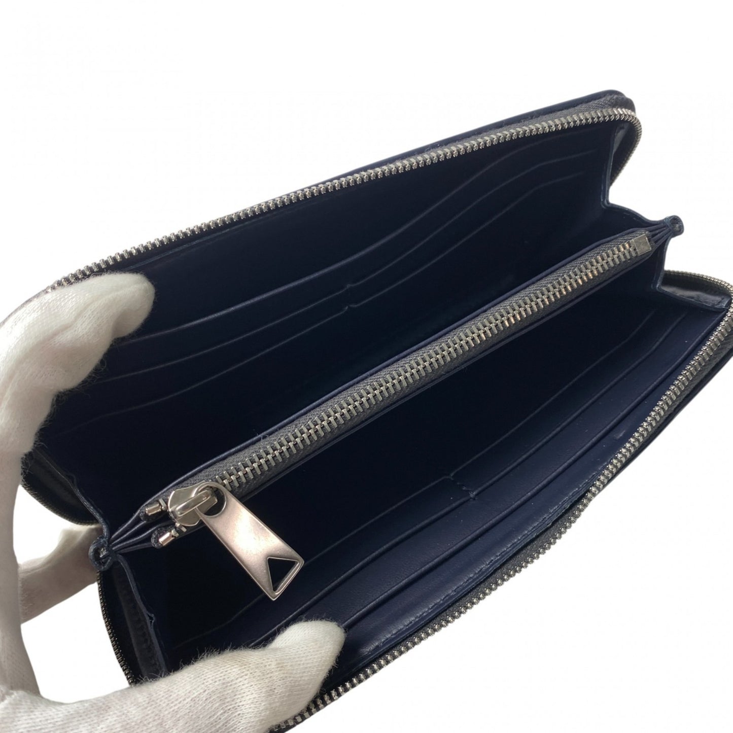 Bottega Veneta Men's Two-Tone Intrecciato Long Wallet