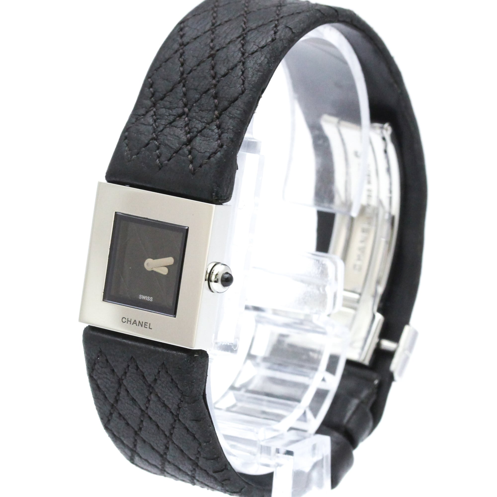 CHANEL Matelasse Stainless Steel Quartz Ladies Watch Polished — Very Good