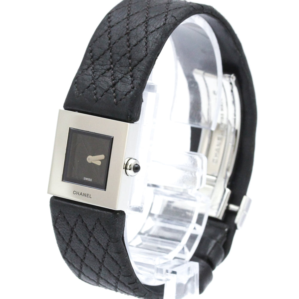 CHANEL Matelasse Stainless Steel Quartz Ladies Watch Polished — Very Good