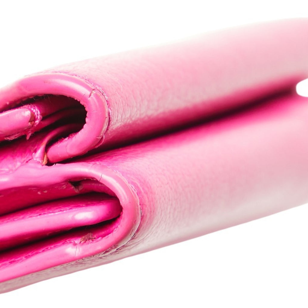 Balenciaga Paper Mini Wallet, Tri-fold Compact 391446, Pink Leather, Women's, BALENCIAGA