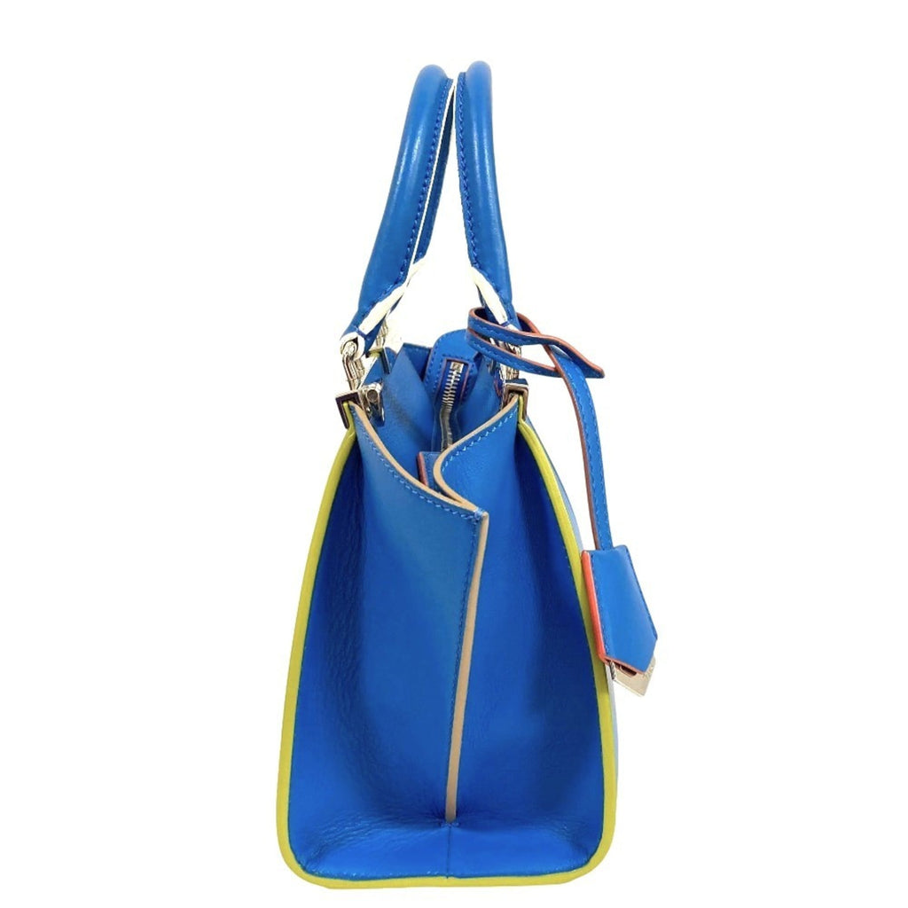 FENDI 3Jours Petit Trois Jours 2-Way Shoulder Bag 8BH333-5C3 Blue Women's