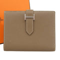 Hermes Hermès Bearn Compact Y Stamp Bifold Wallet in Epson Etoupe