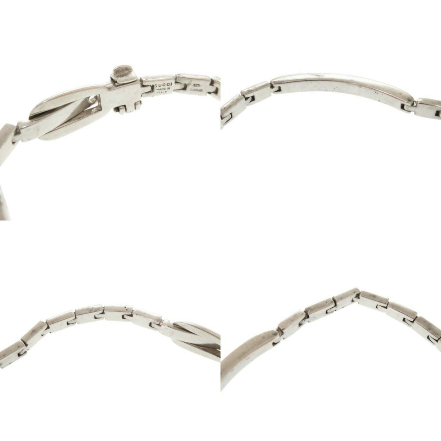 Gucci Belt Design Silver 925 Bracelet 0549GUCCI Men's