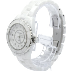 CHANEL J12 Diamond Ceramic Quartz Ladies Watch H5703 Polished — Very Good