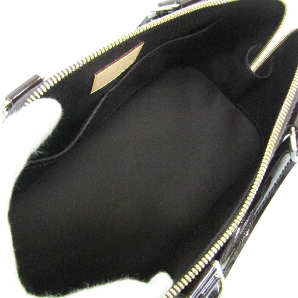 Louis Vuitton Monogram Vernis ALMA PM M91611 Women's Handbag Amarante — Like New