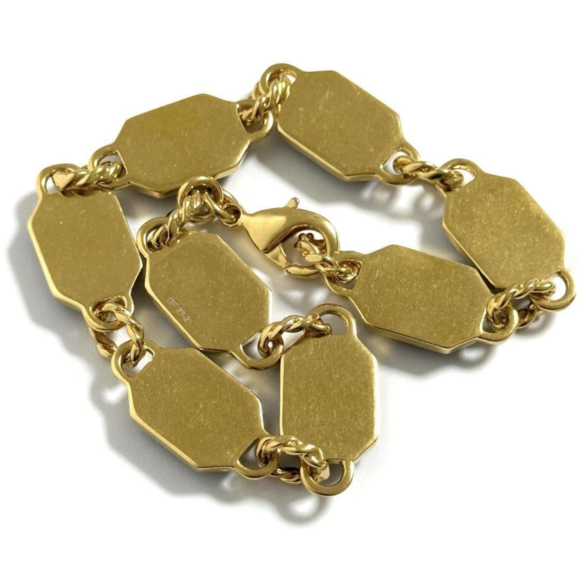 Fendi Men's FF Link Bracelet, Gold, 22cm — Like New