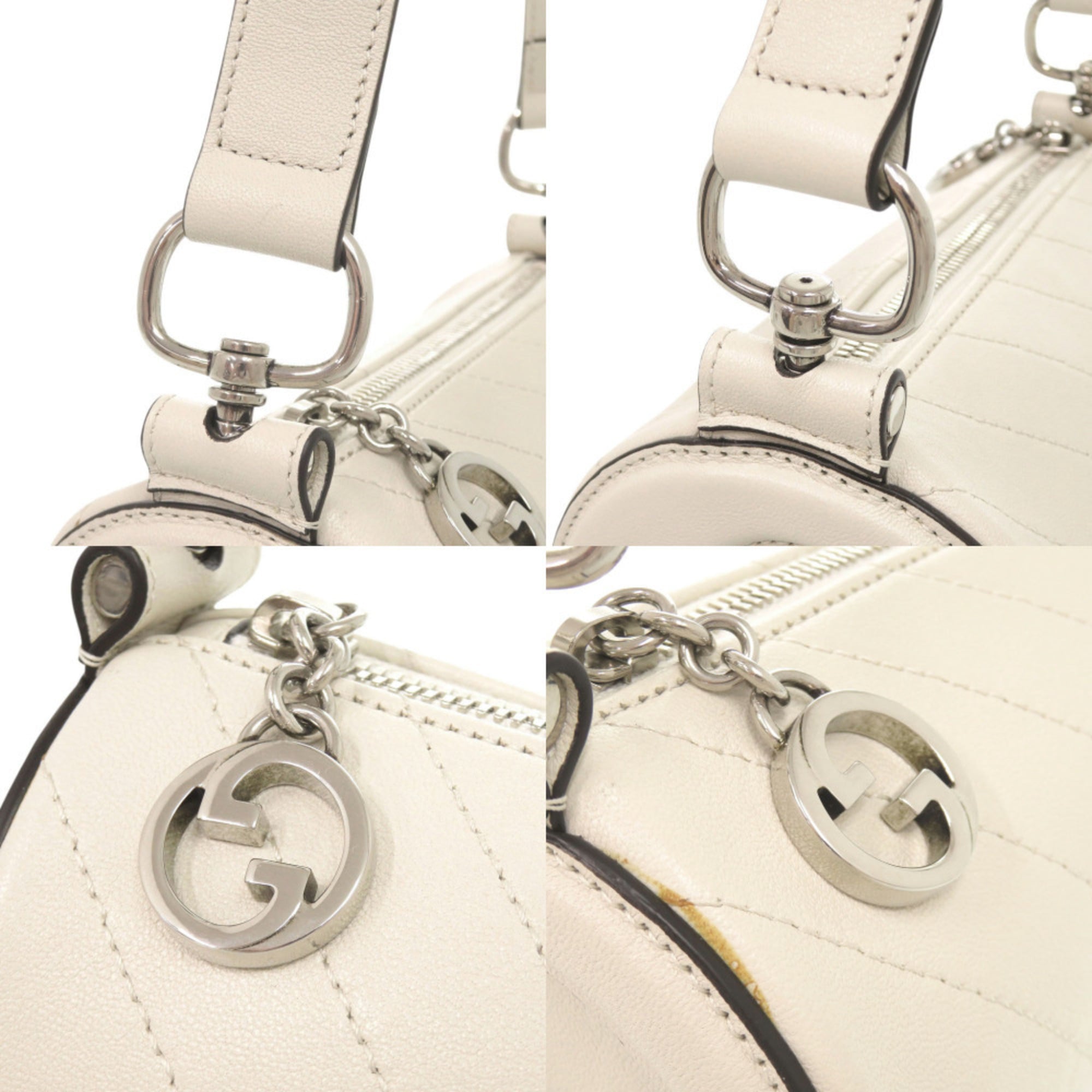 Gucci Blondie 760170 Leather White One-Shoulder Bag 1305GUCCI — Like New