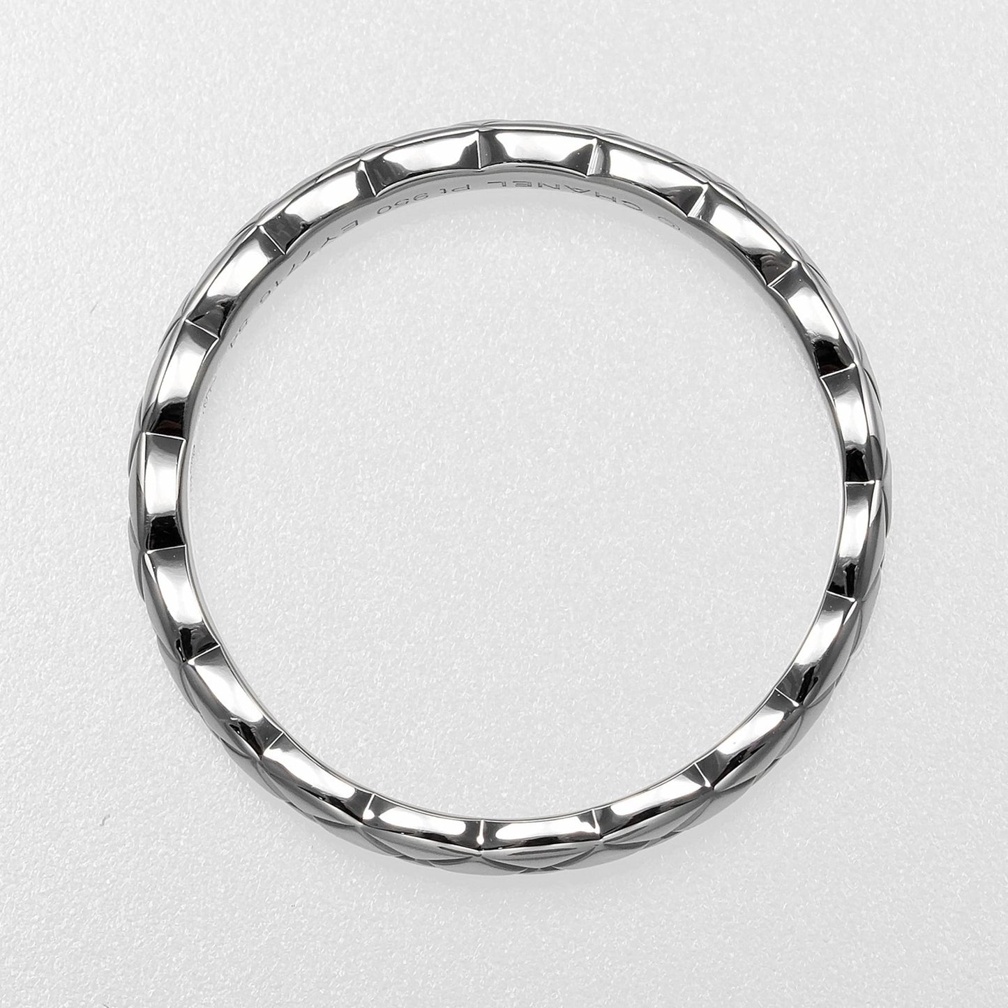 CHANEL Coco Crush Wedding Ring, Small, Size 13.5, Pt950 Platinum, Approx. 4.39g