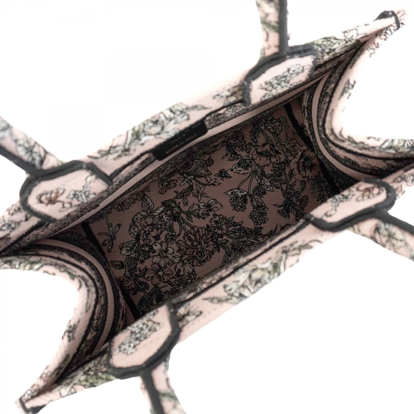 Christian Dior Book Tote Canvas Bag in Pink and Black for Women