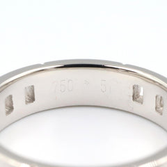 Hermes Hercules Ring, 18K White Gold (18KWG), Women's, Silver Tone — Like New