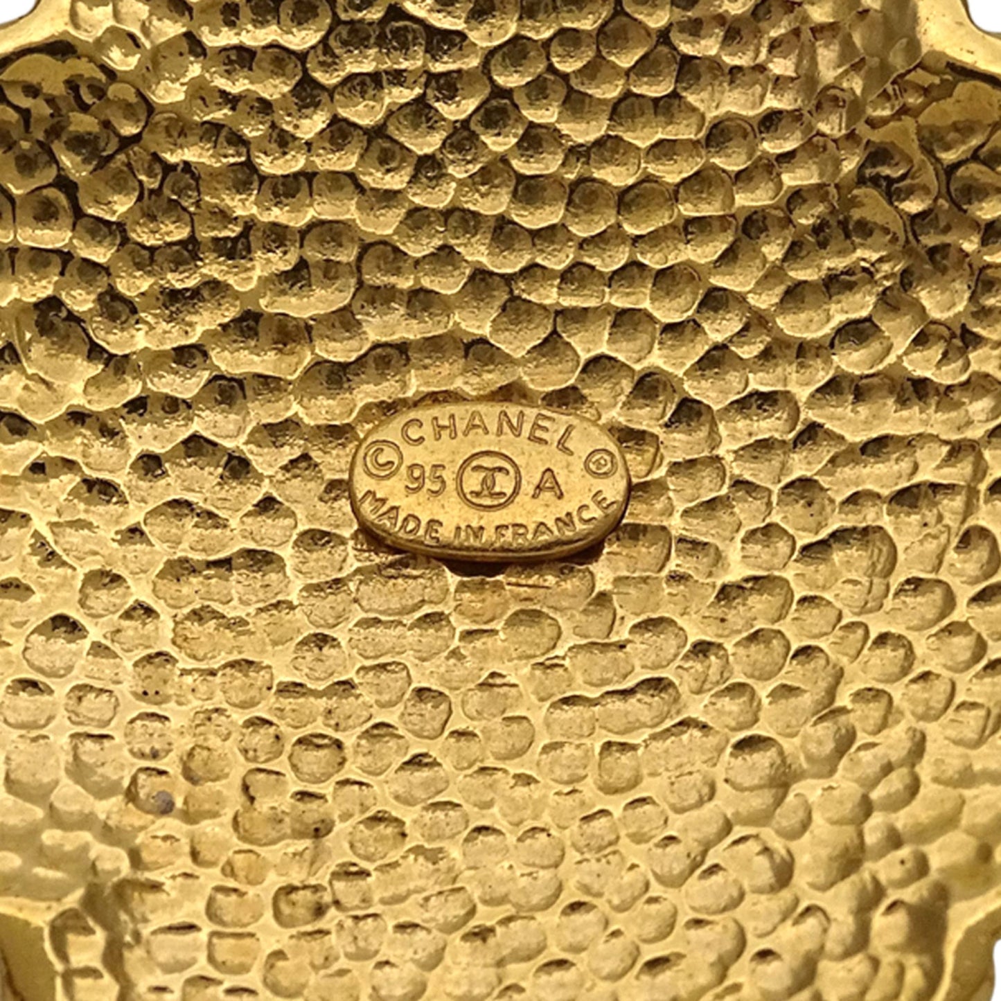 Chanel CHANEL necklace with Coco Mark, women's and men's brand GP gold logo clover pendant