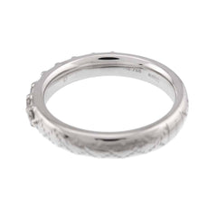 Gucci Diamantissima #8 Ring with Diamonds, 18K White Gold (750) — Like New