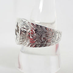 GUCCI Ag925 Arabesque G Ring, Size 23 — Like New