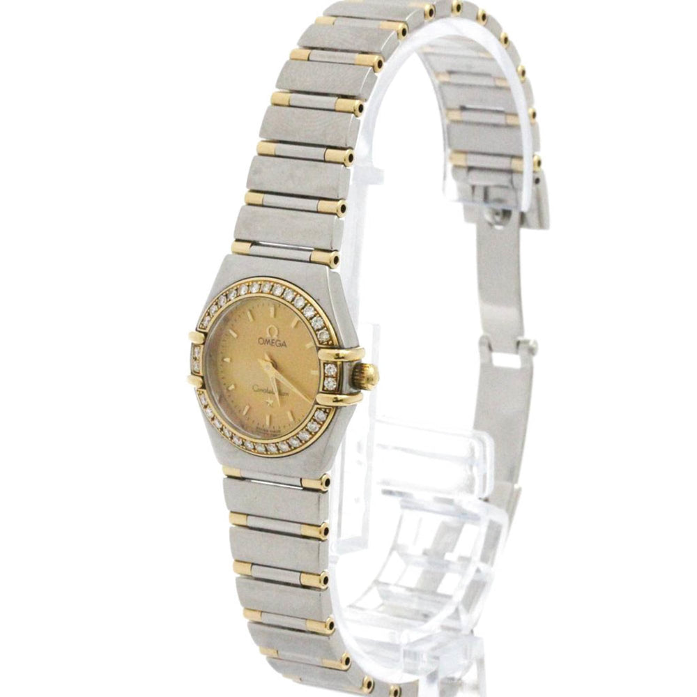 OMEGA Constellation Diamond 18K Gold Steel Watch 1367.10 Polished — Very Good