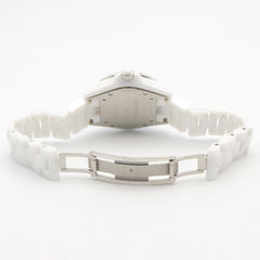 Chanel J12 12-Diamond Watch, Ceramic, Diamond, Ladies, Pink Tone, Shell, H5513 — Very Good