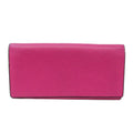 Valextra V9L18 Women's Leather Long Wallet (bi-fold) Pink